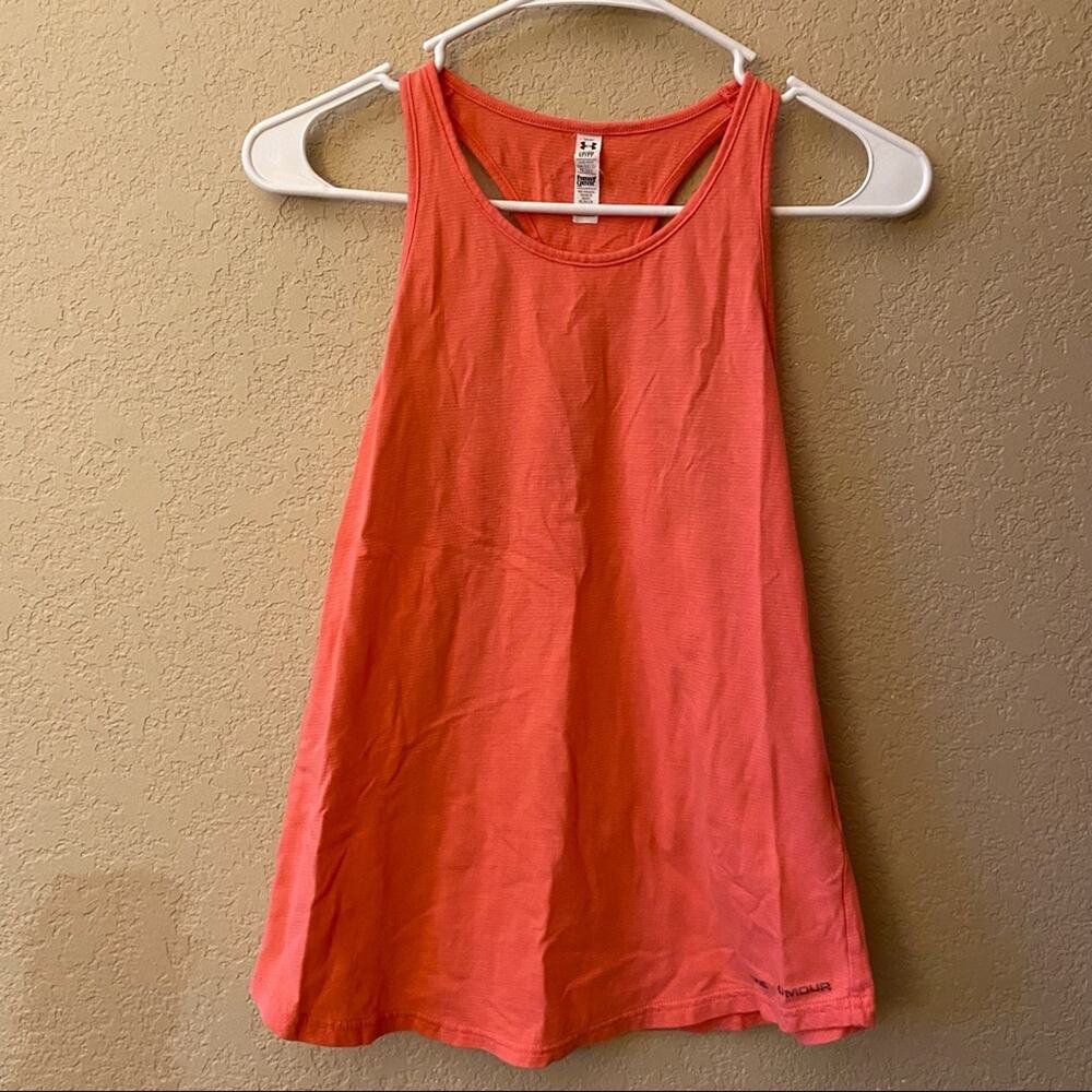 EUC: Coral Heat Gear Under Armour Tank Top - Size: XS